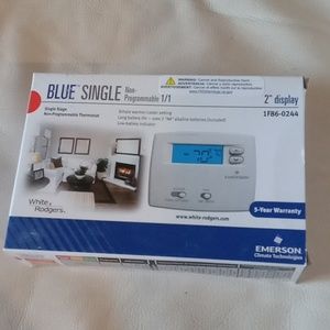 White Rodgers blue single non- programmable thermostat